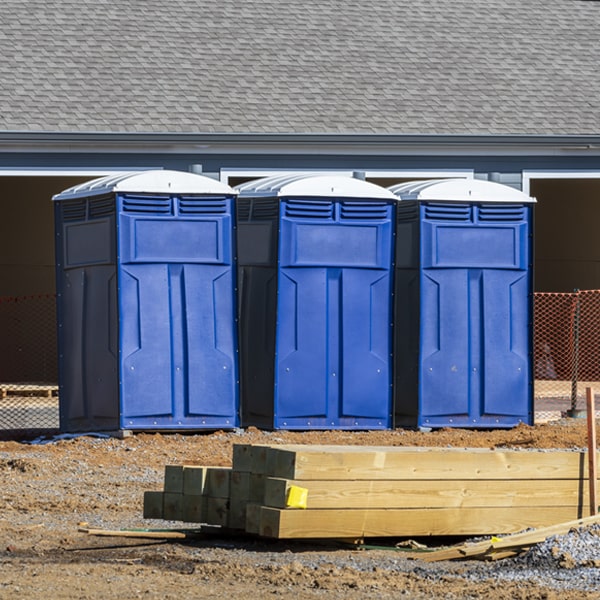 can i customize the exterior of the porta potties with my event logo or branding in Johnson AR